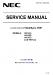 NEC MultiSync V651 Service Manual