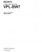 Sony VPL-BW7 Service Manual