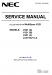 NEC MultiSync V321 Service Manual