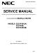 NEC MultiSync E223W Service Manual