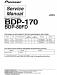 Pioneer BDP-160/BDP-170/BDP-80FD Service Manual