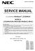 NEC MultiSync LCD2090UXi Service Manual