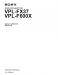 Sony VPL-FX37/F600X Service Manual