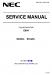 NEC E654 Service Manual