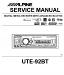 Alpine UTE-92BT Service Manual