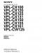 Sony VPL-CX100/CX120/CX125/CX131/CX150/CX155/CX161/CW125 Service Manual