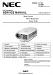 NEC LT180/LT180G/LT180+ Service Manual
