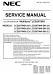 NEC MultiSync LCD2070NX Service Manual